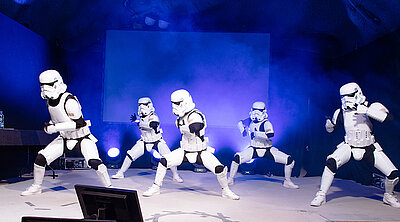 Wir sind mittendrin in der Star Wars Space Motto Party im VersuchsStollen Hagerbach