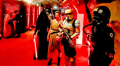 Wir sind mittendrin in der Star Wars Space Motto Party im VersuchsStollen Hagerbach
